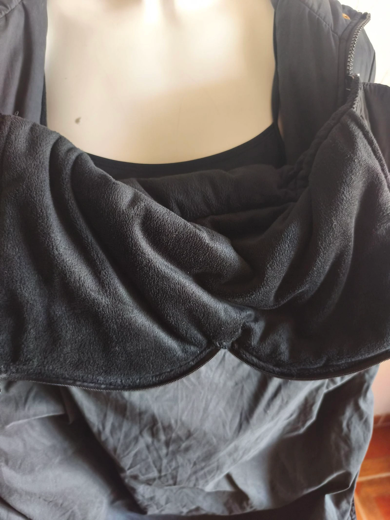 Parka évolutive de grossesse et de portage Vertbaudet – Noire – photo 3